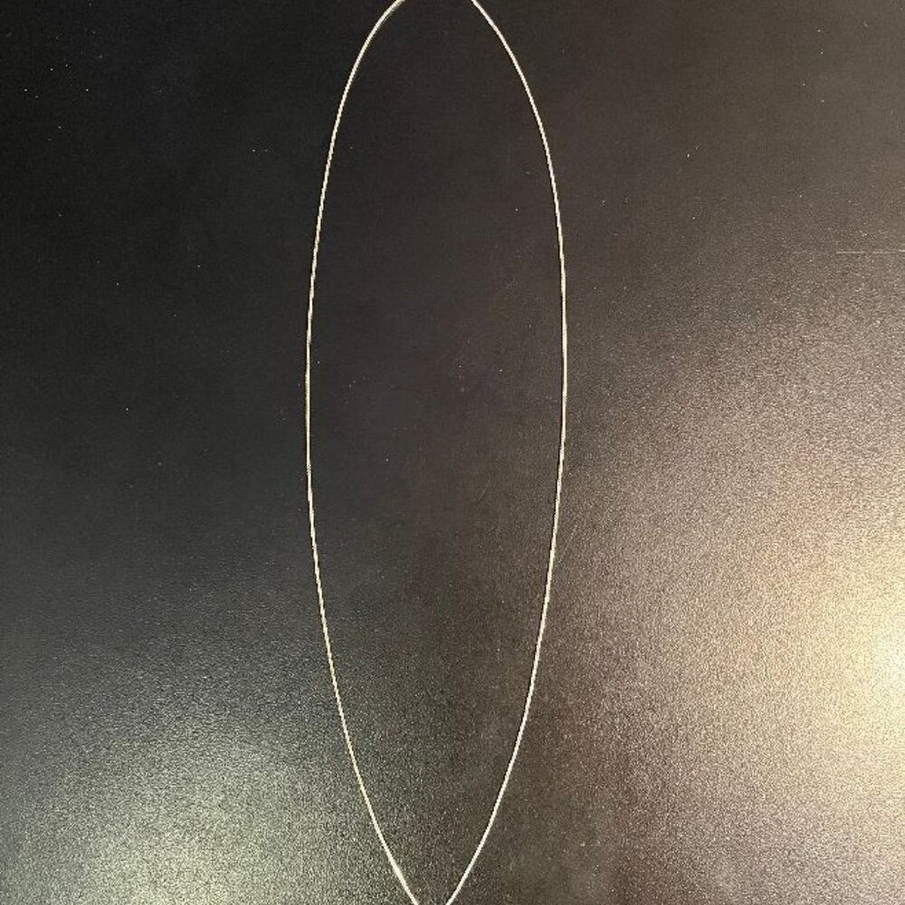 Delicate 24-Inch 925 Silver Necklace, Made in Italy